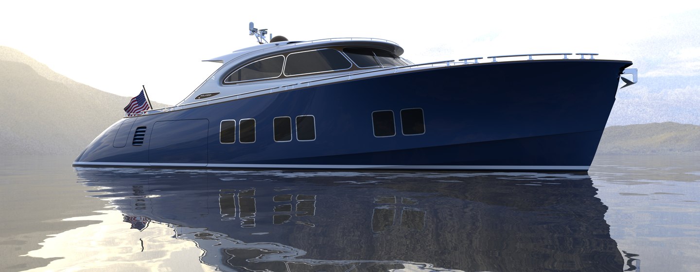 A shot of the Zeelander Z72 superyacht