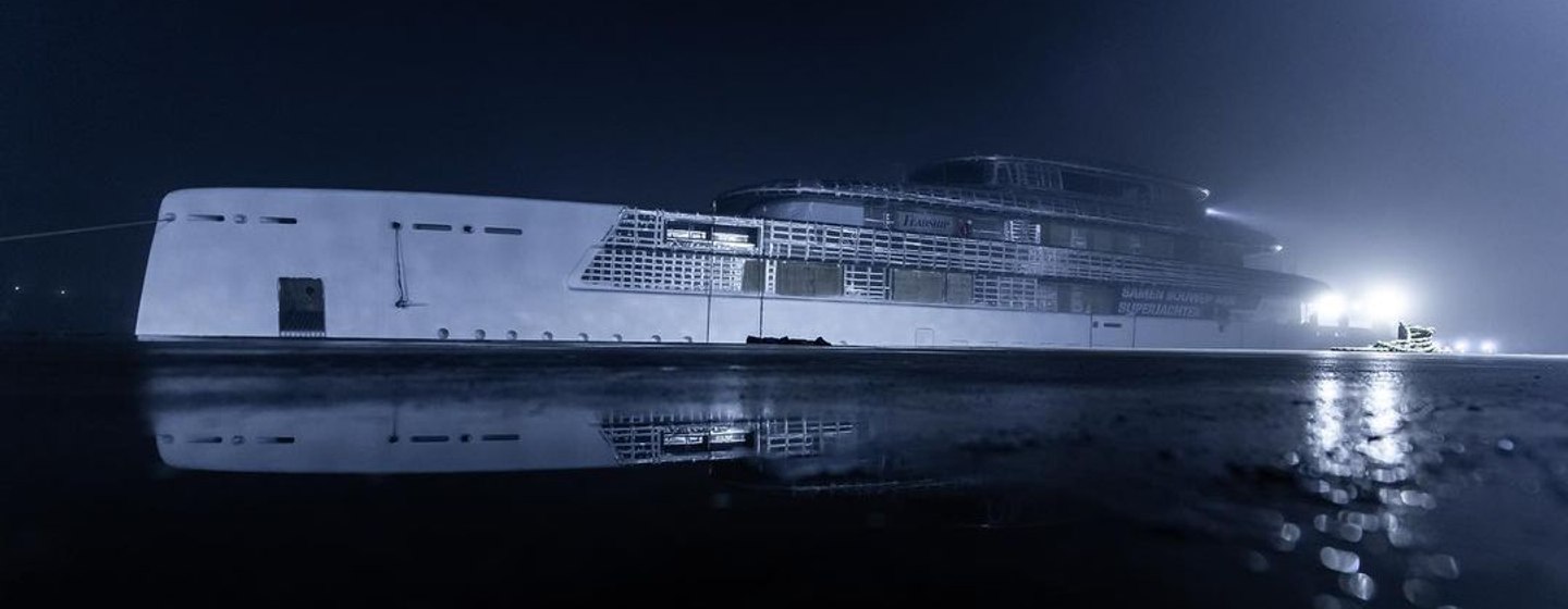 Feadship Project 823 at technical launch