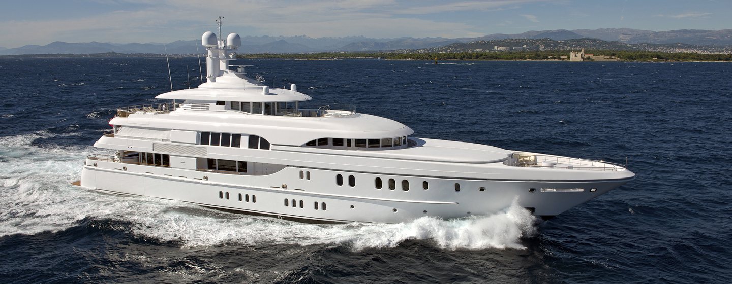 Superyacht Bella Vita on water