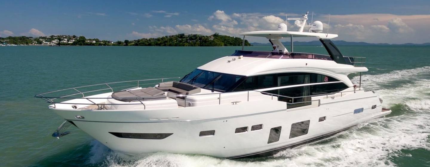Motor Yacht Andaman Princess under way 