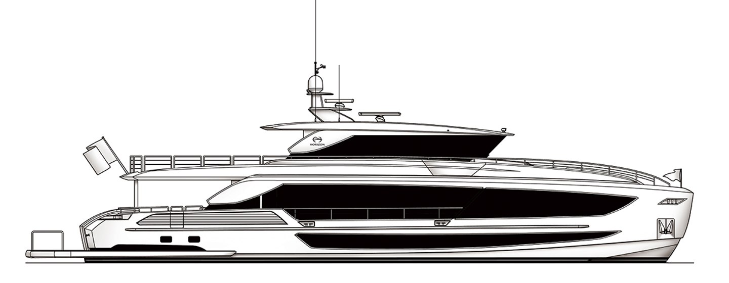 Horizon FD100 Skyline Yachts, Example 1