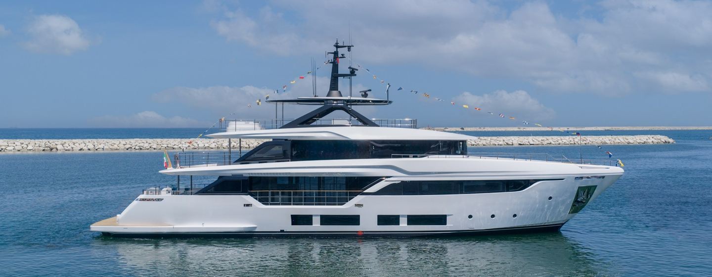 Custom Line Navetta 35 superyacht at launch