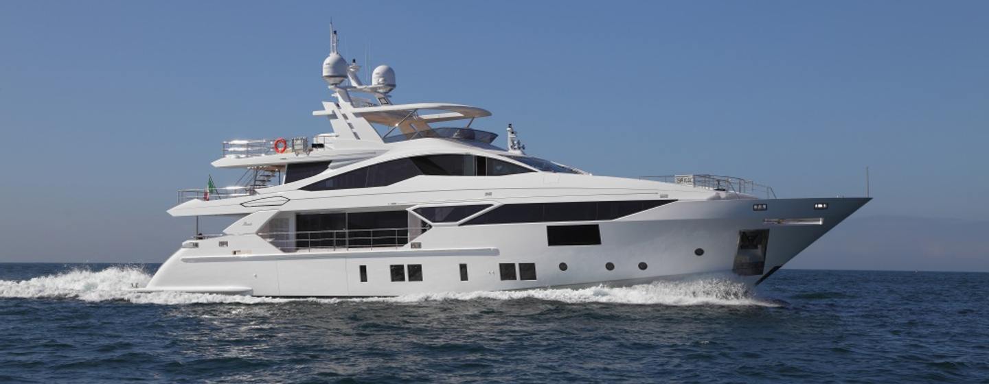 Superyacht Charisma on water