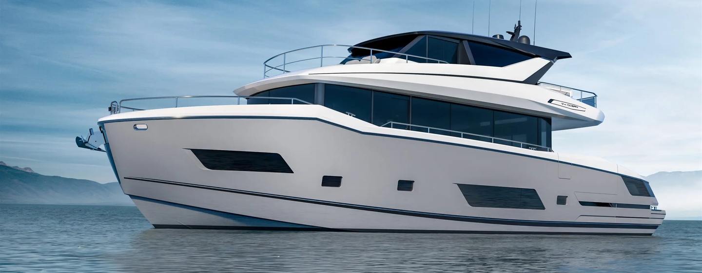 Sunseeker 74 Ocean Enclosed Yachts, Example 1