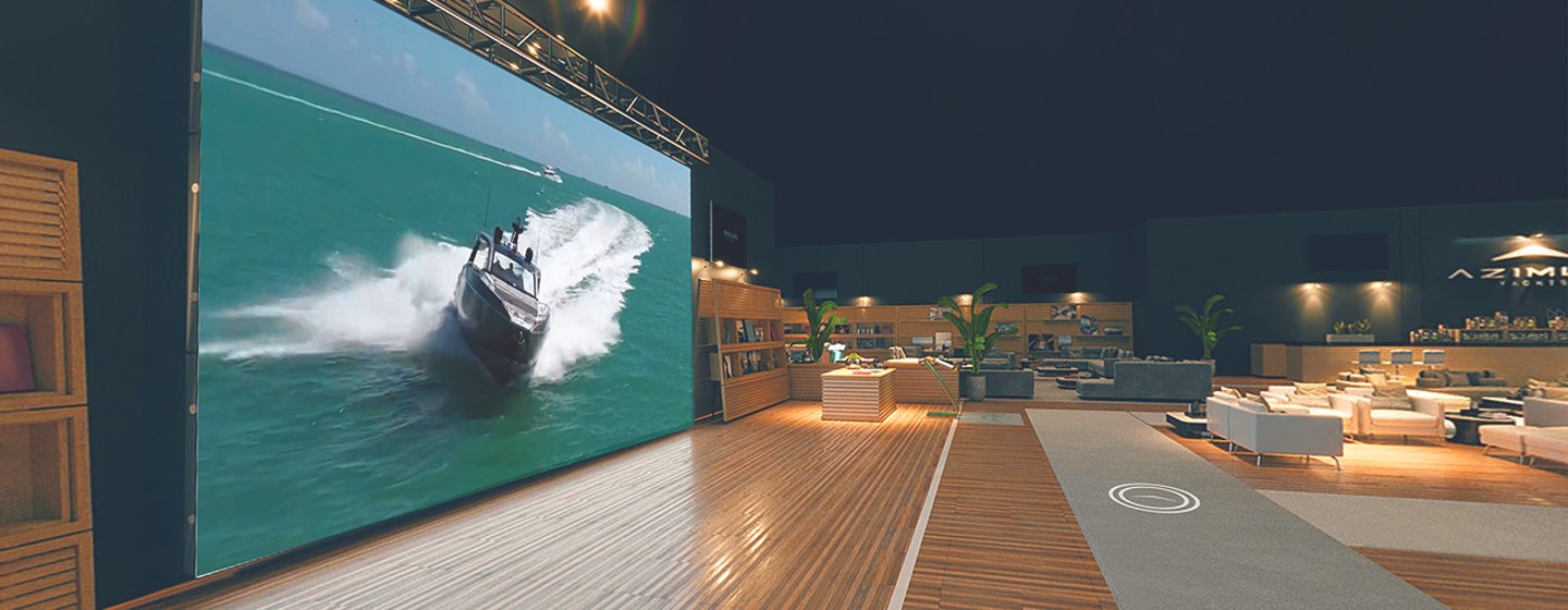 Azimut A Stand virtual showroom