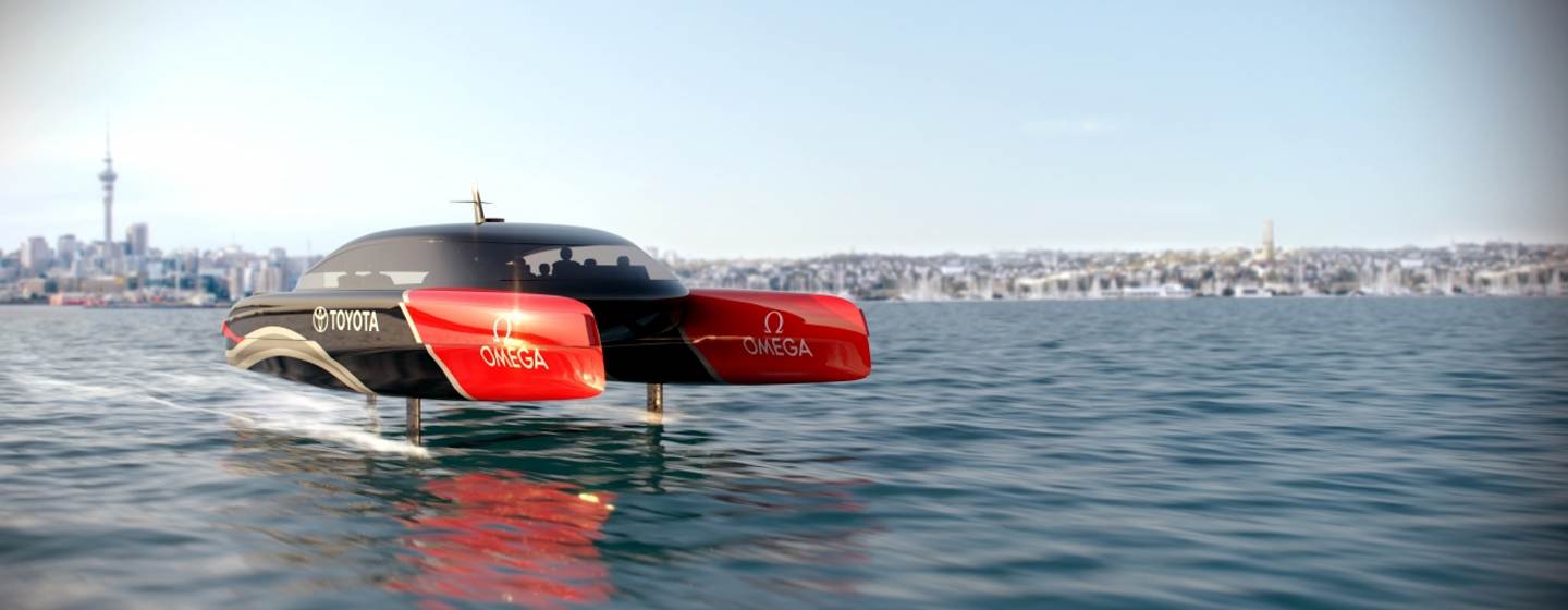 Rendering of hydrogen powered chase boat