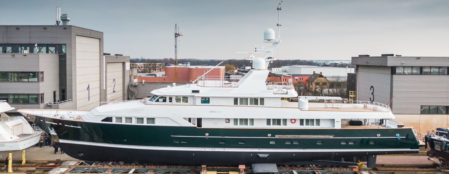 Feadship relaunch 50m 16-month refit superyacht EMERALD photo 1