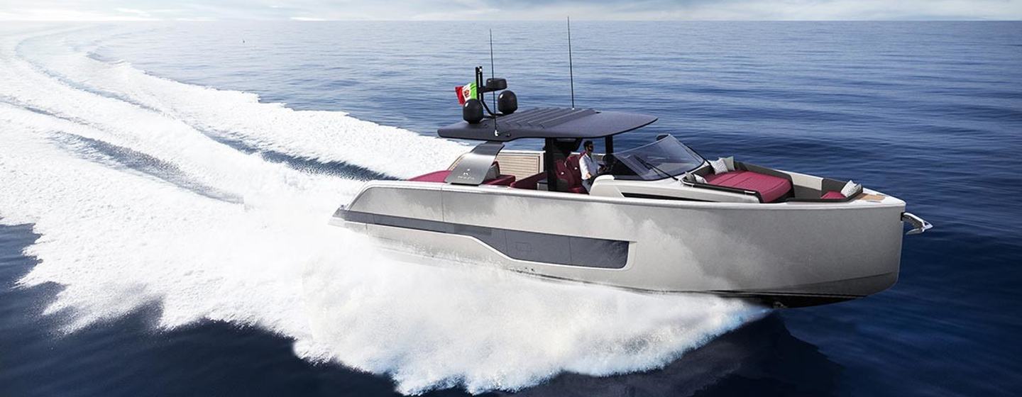 Cranchi A44 luxury tender on water