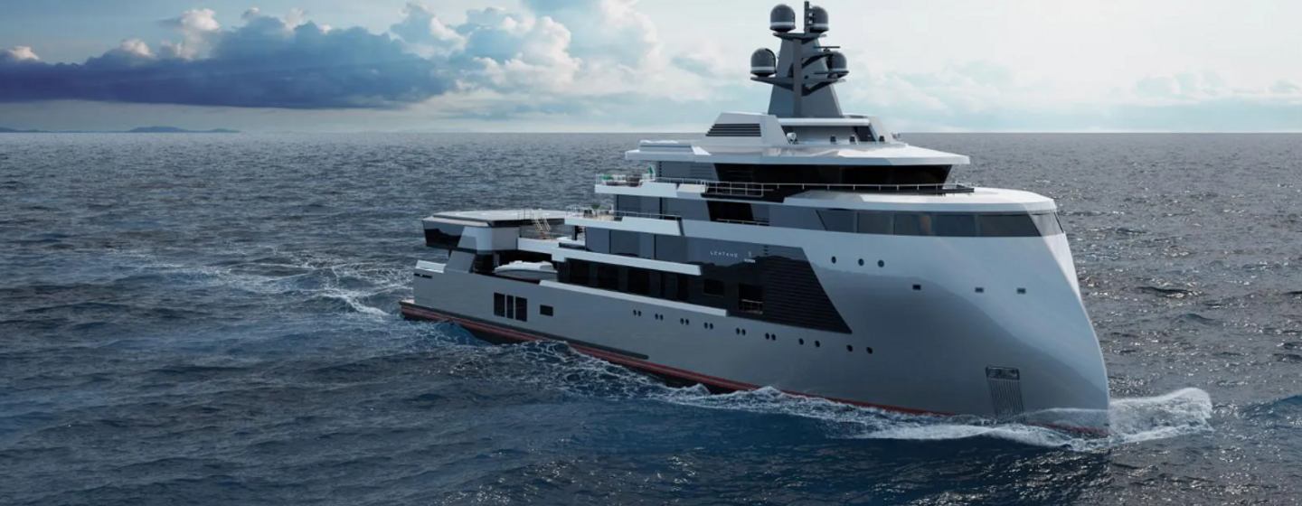 Redesigned 89m Explorer Yacht Concept Project LONTANO Revealed by Brythonic Yachts photo 1