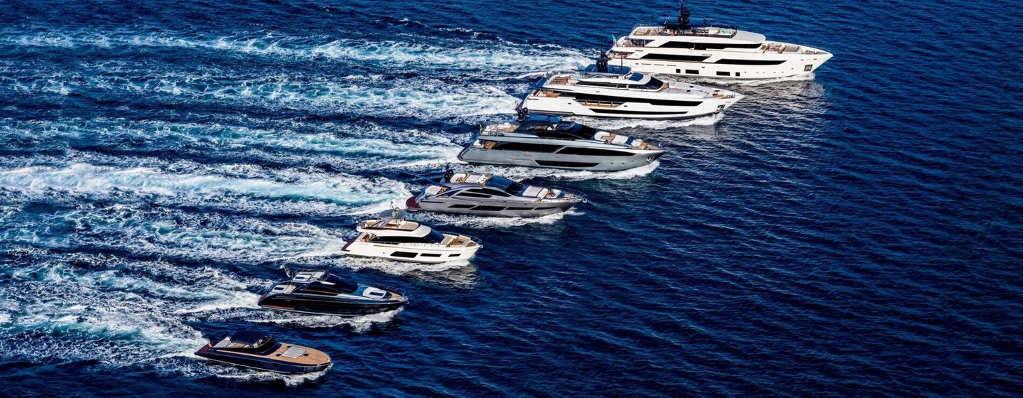 Ferretti Group model lineup underway off coast of Italy
