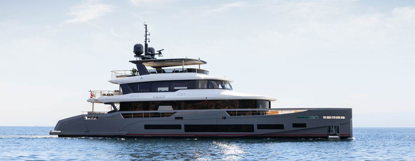 Sirena 118 Superyacht IKIGAI under way 