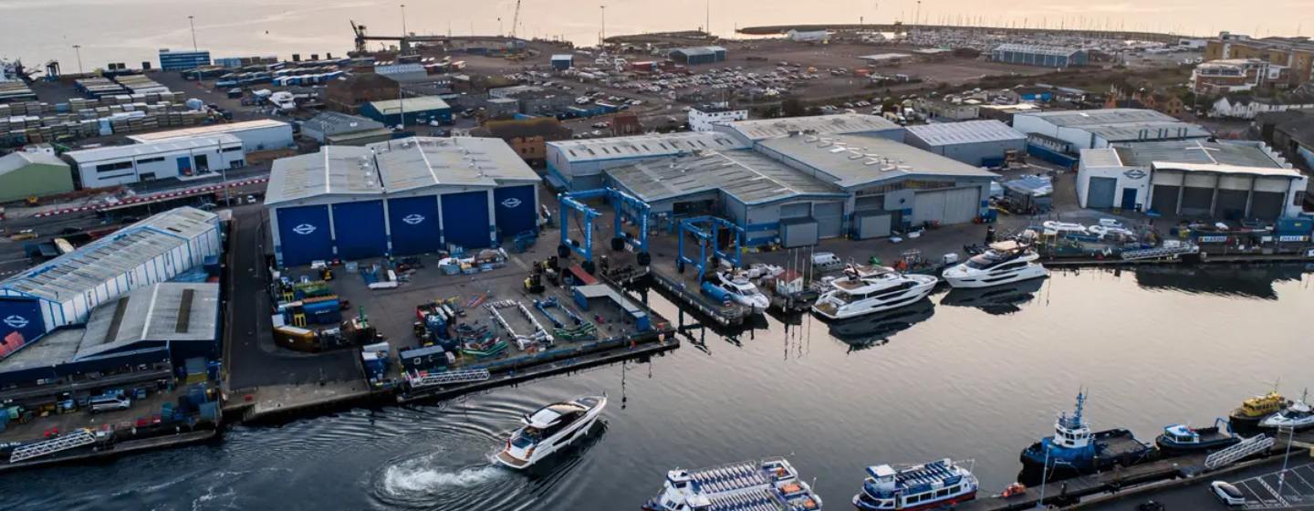 Sunseeker factory in Poole UK