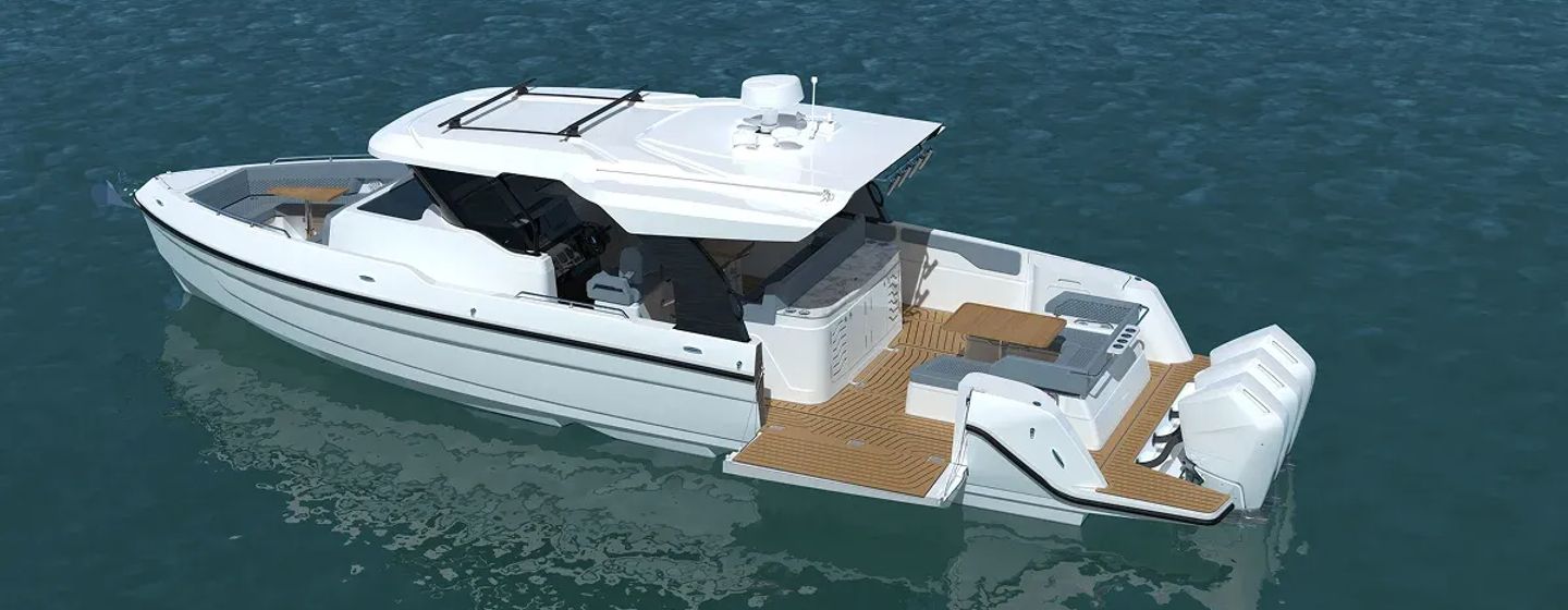 Rendering of  Cruisers Yachts 45 VTR boat 