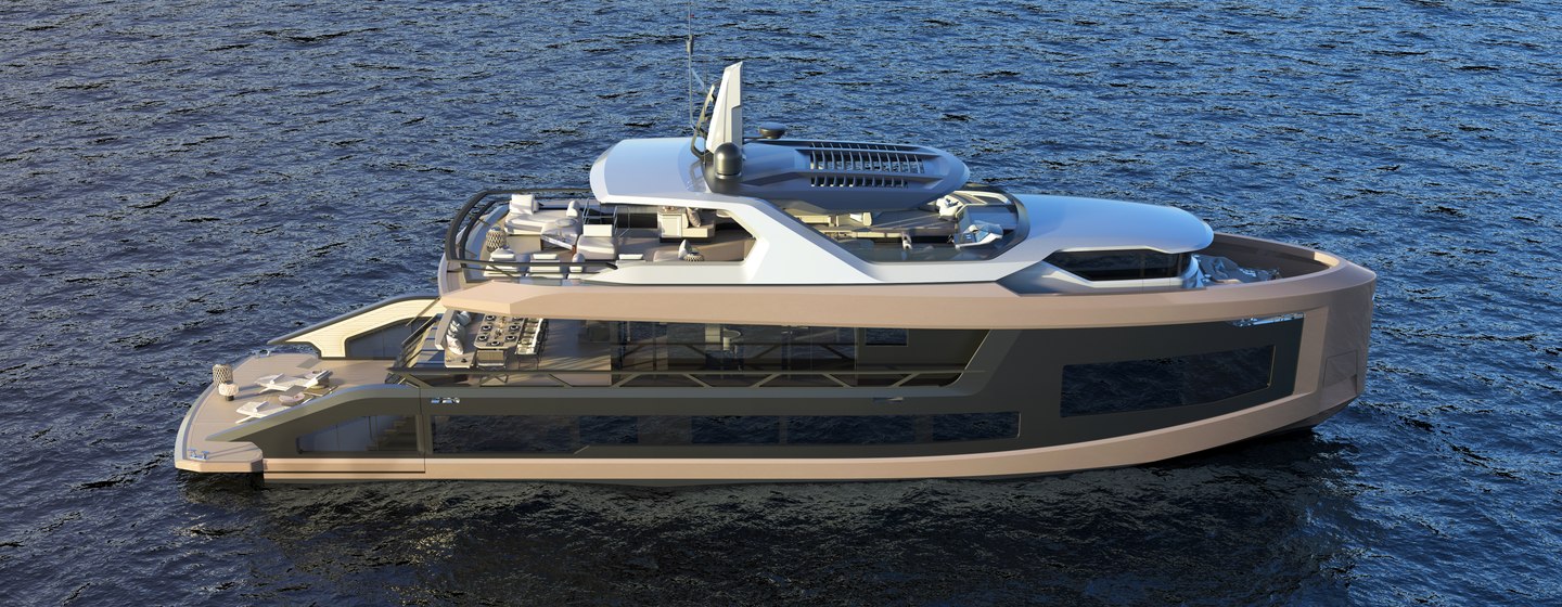 Mazu Yachts 92 DS on water