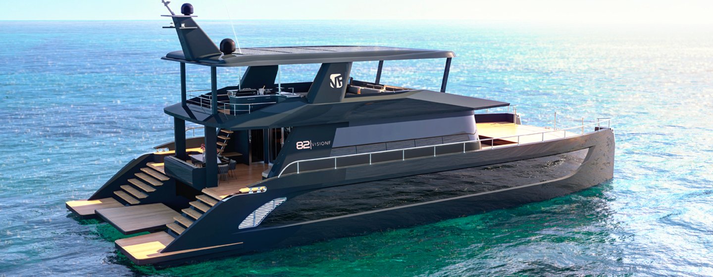 Revealed: Photos of VisionF 82 Catamaran Construction Process photo 1