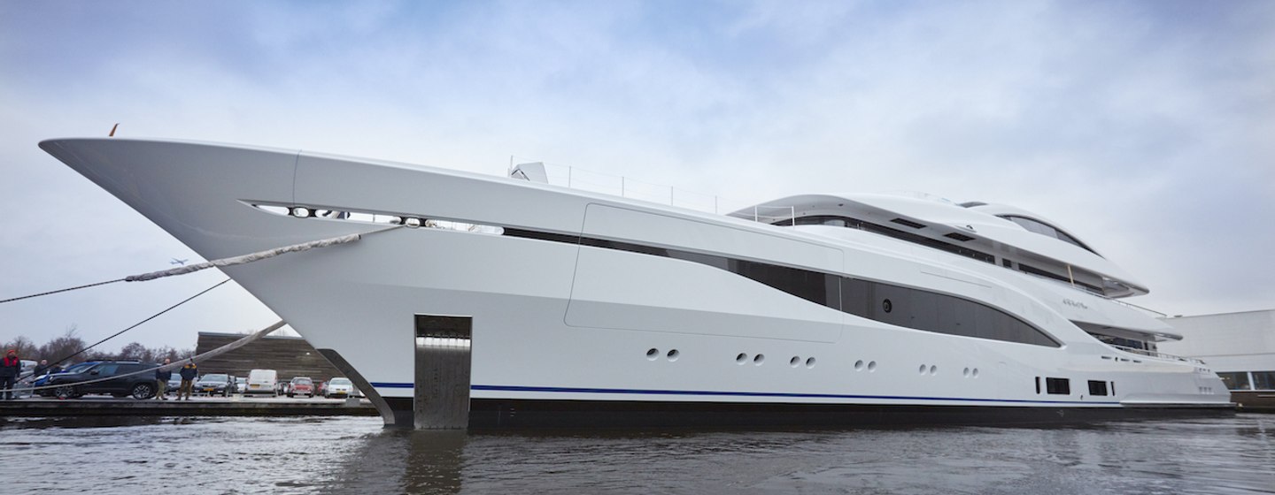 Feadship successfully launch 75m ARROW superyacht photo 1