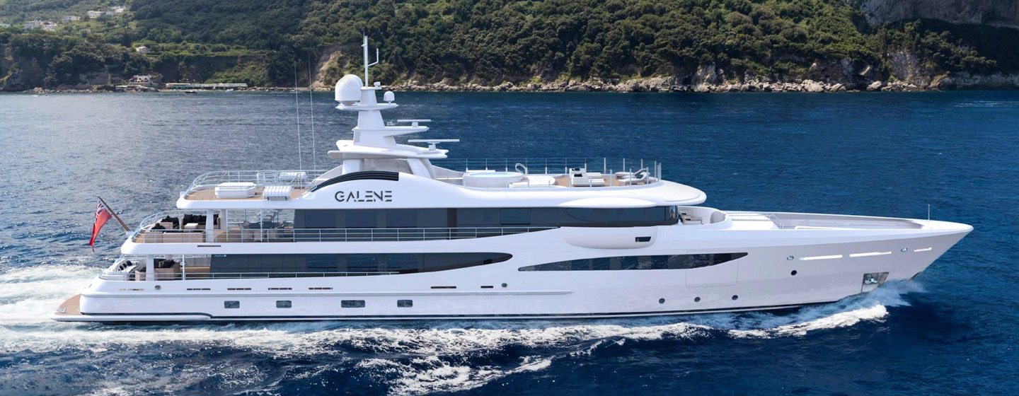 Galene underway at speed