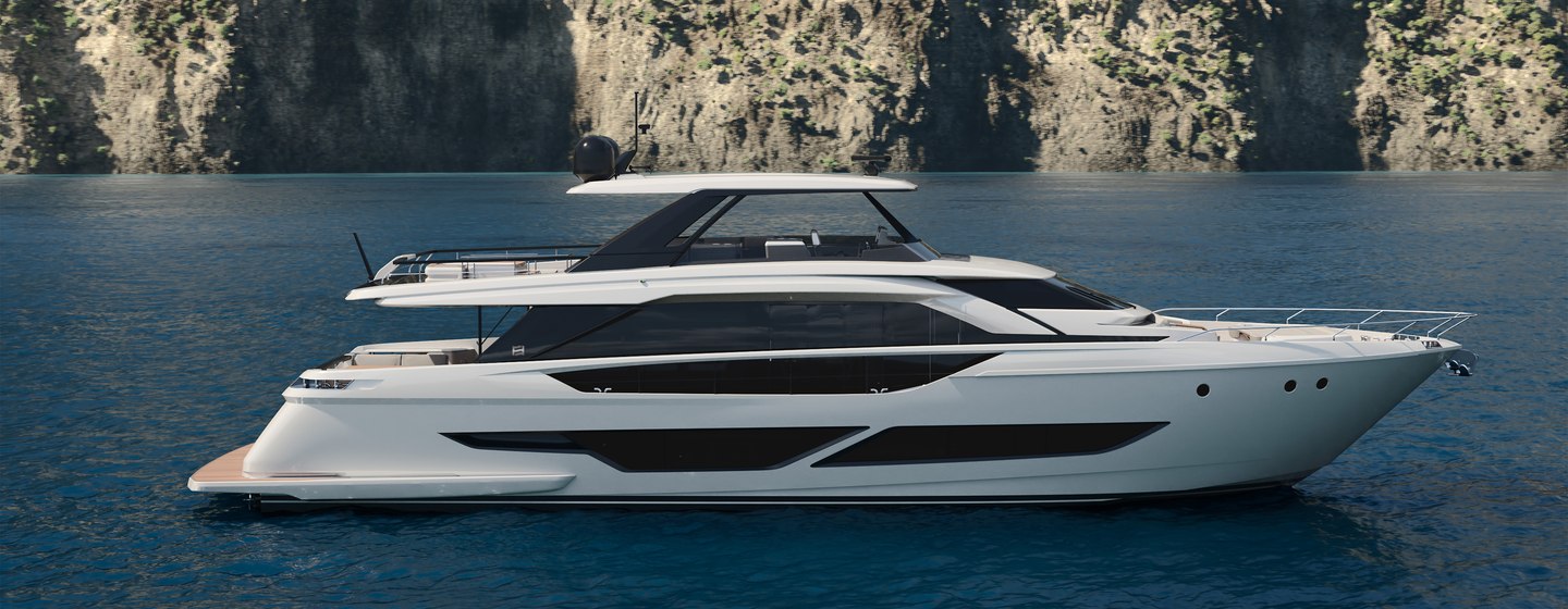 Rendering of Ferretti Yachts 860 