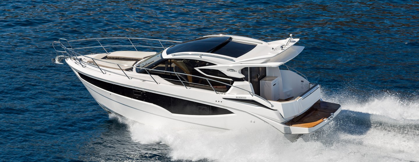 Galeon 370 HTC Boats, Example 1