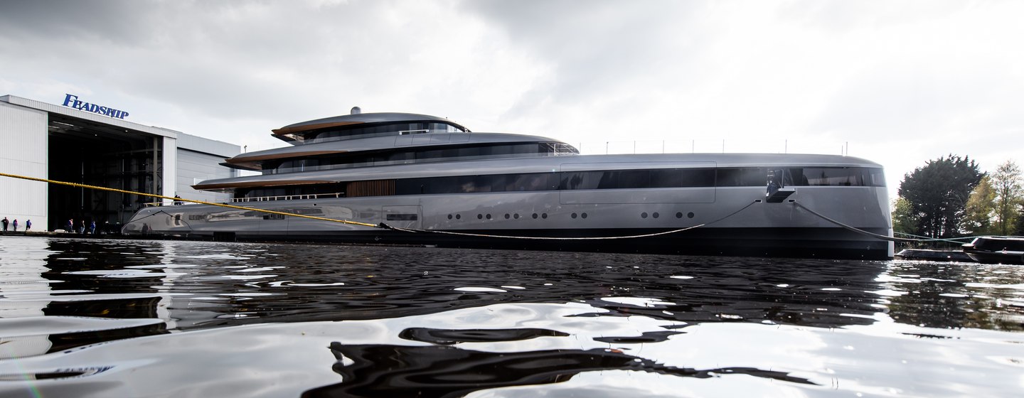 Feadship unveil images of 84m superyacht OBSIDIAN embarking on her sea trials photo 1