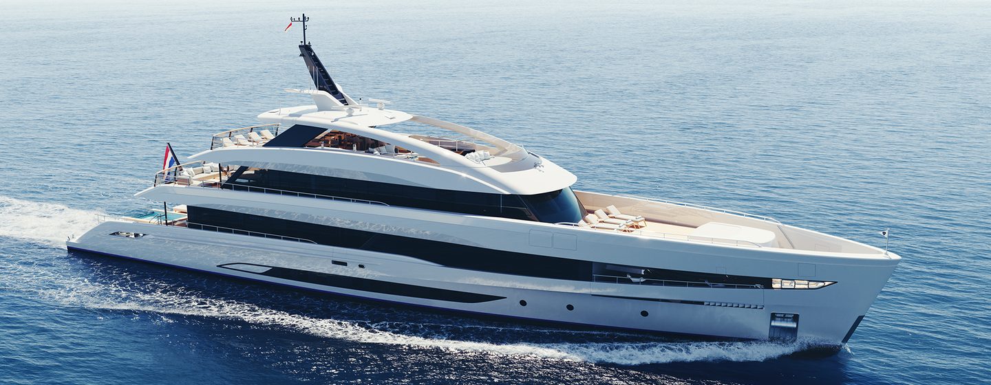 Heesen Advances 50m Superyacht Project Grace With Hull and Superstructure Joining photo 1
