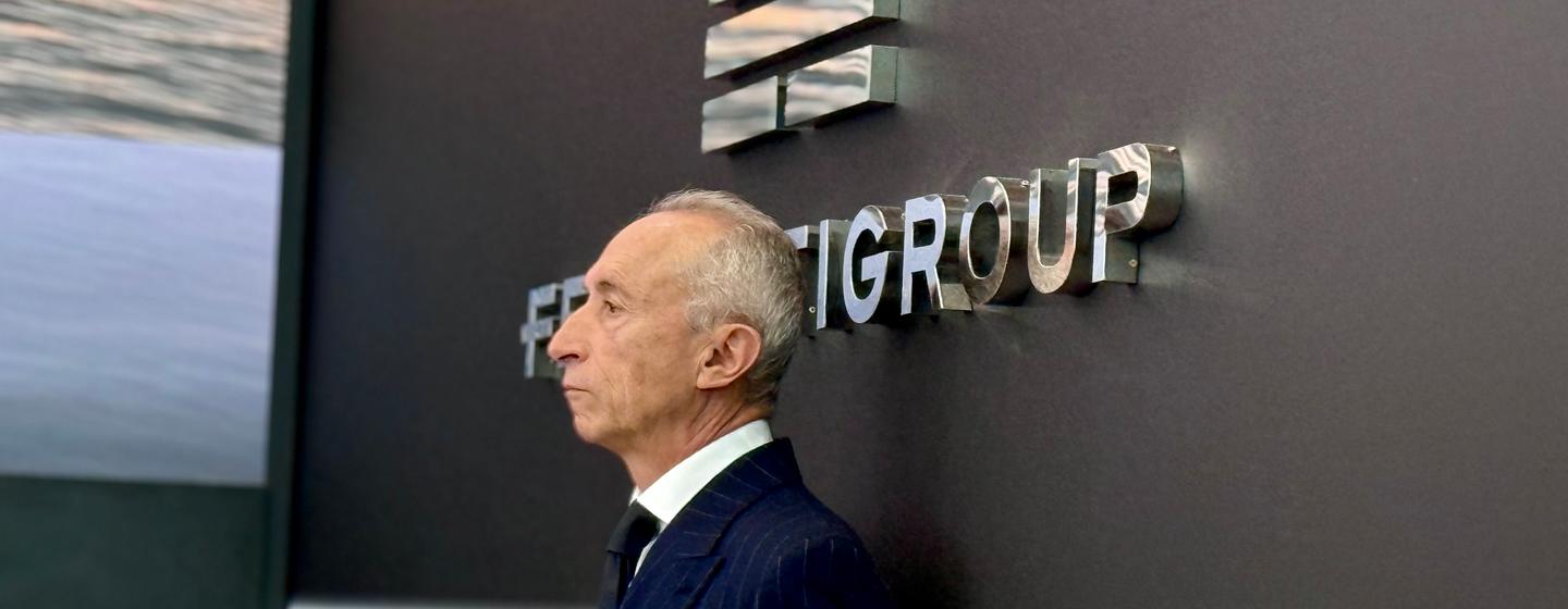 Ferretti’s chief executive Alberto Galassi at Boot 2025