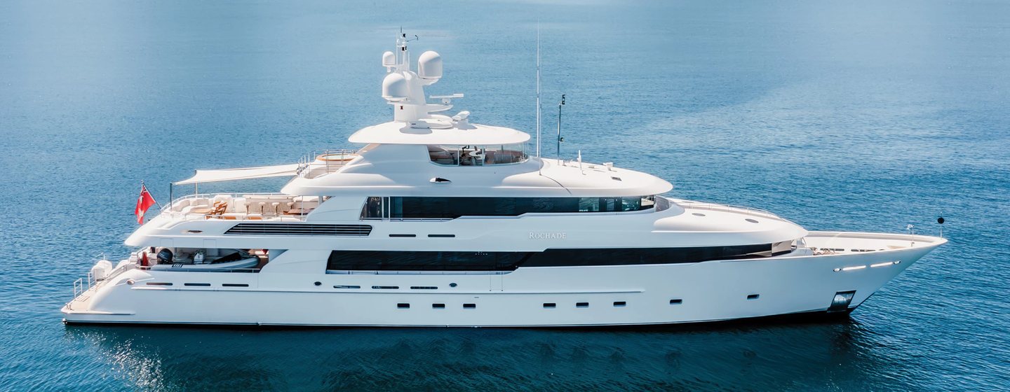  Superyacht Rochade at anchor