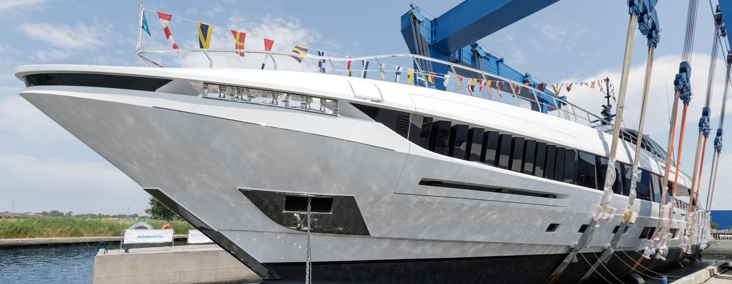 Mangusta GranSport 54 Superyacht Betsy at launch