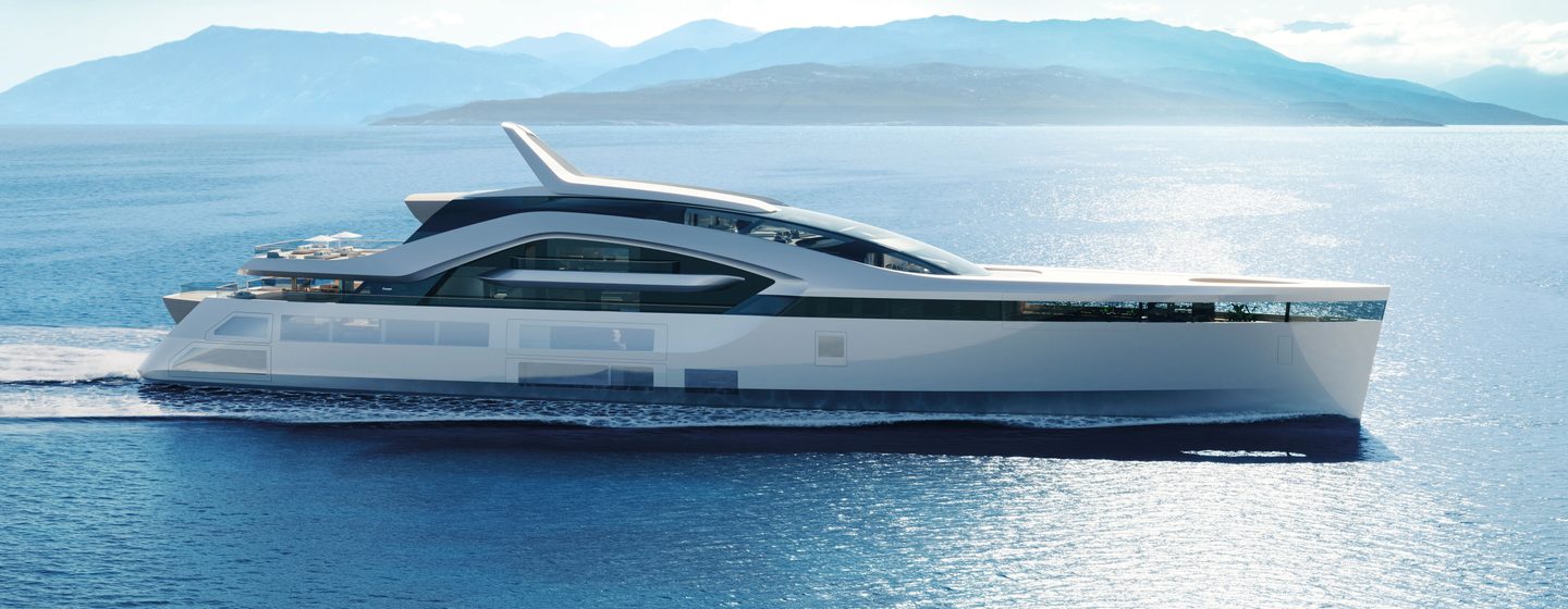 Rendering of Feadship Superyacht Hive 