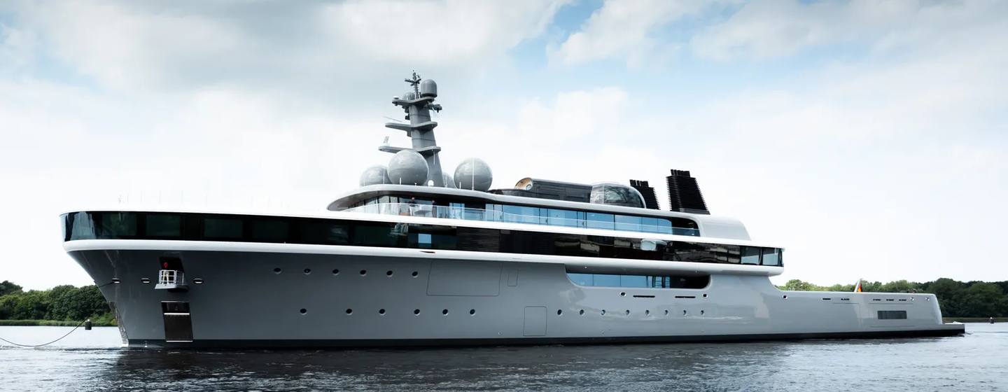 Superyacht Project Cosmos at launch
