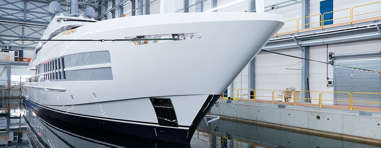 Heesen launch 55m superyacht 'Project Castor' at Oss facility photo 1