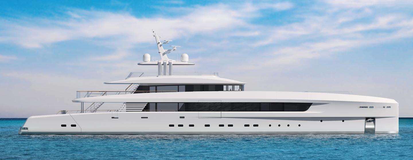 Rendering of Tankoa Superyacht Spirit 