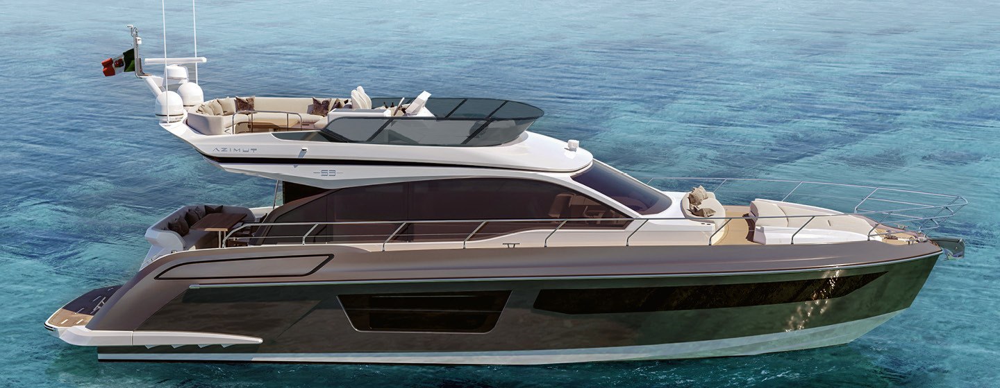 CGI of Azimut 53 Fly