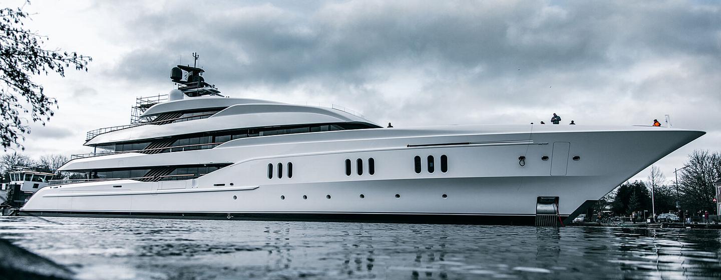 Superyacht VANISH on water