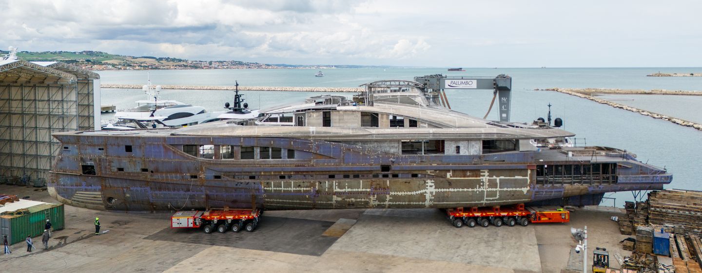 ISA Yacht's Sportiva 66m begins outfitting stage photo 1