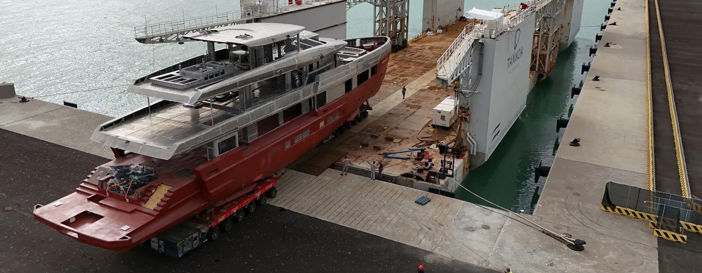 Third Tankoa T450 superyacht moving to outfitting