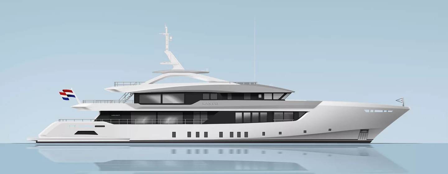 Rendering of Heesen Superyacht Project Kansei