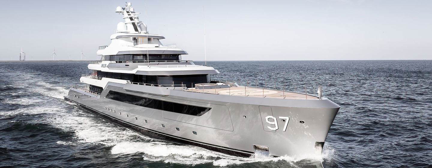  Explorer Yacht Valor on her sea trials