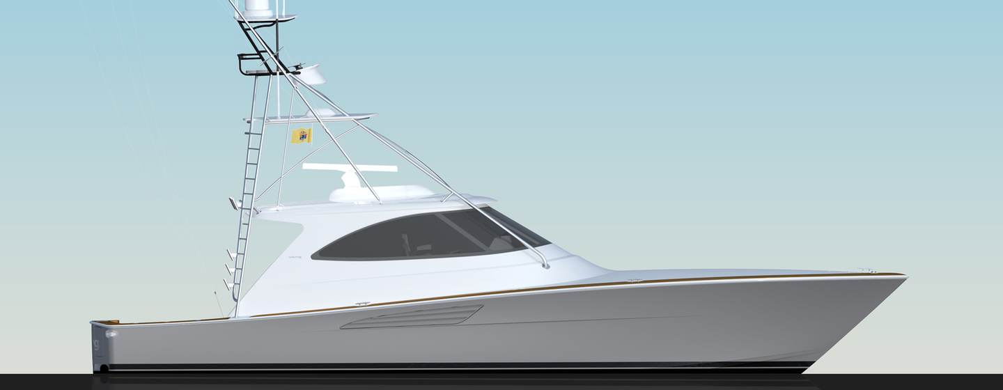 CGI of Viking 54 ST Model