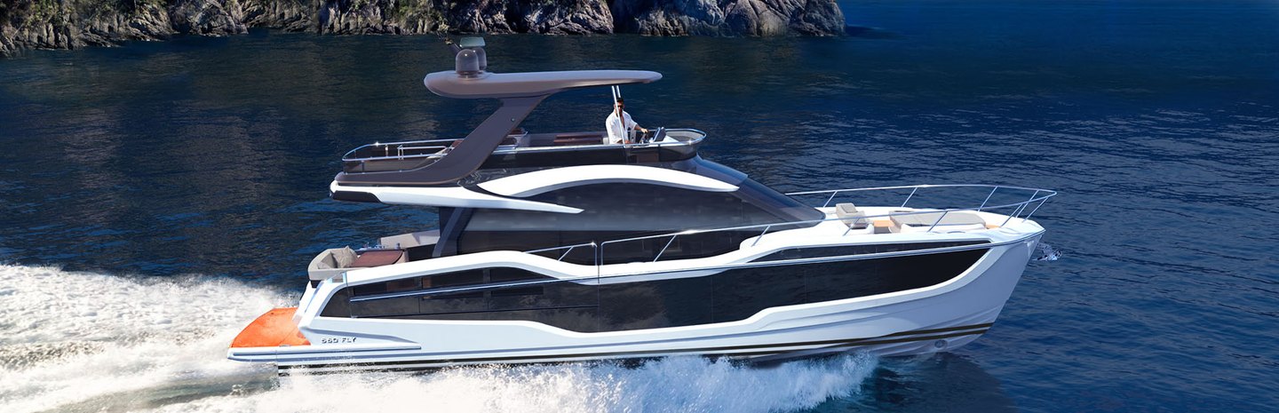 Galeon 560 Fly Boats, Example 1