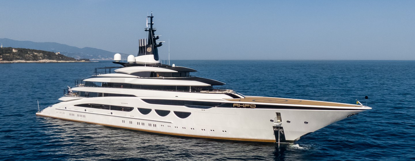 Lurssen 115m superyacht AHPO listed for sale photo 1