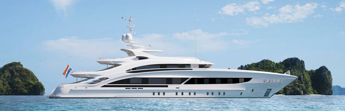 Heesen 50m Steel Displacement Yachts, Example 1