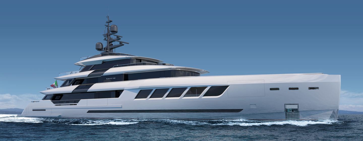 CGI of Ayrton 63m on water