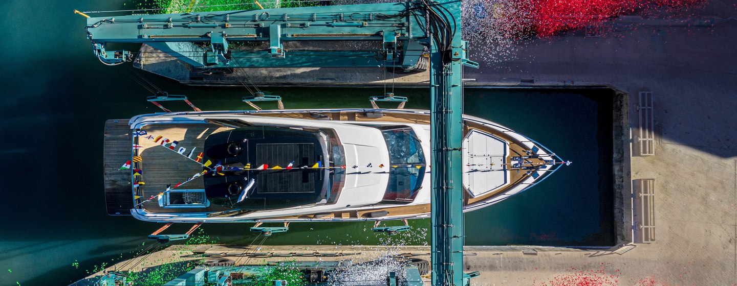 Ferretti Yachts Club B at launch