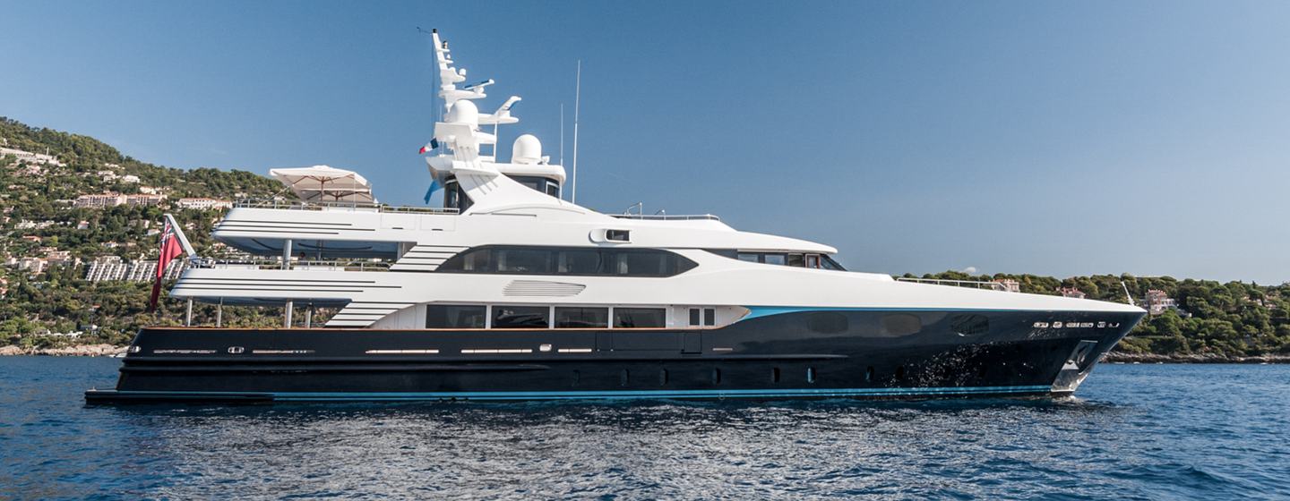 Superyacht Eleni at anchor 