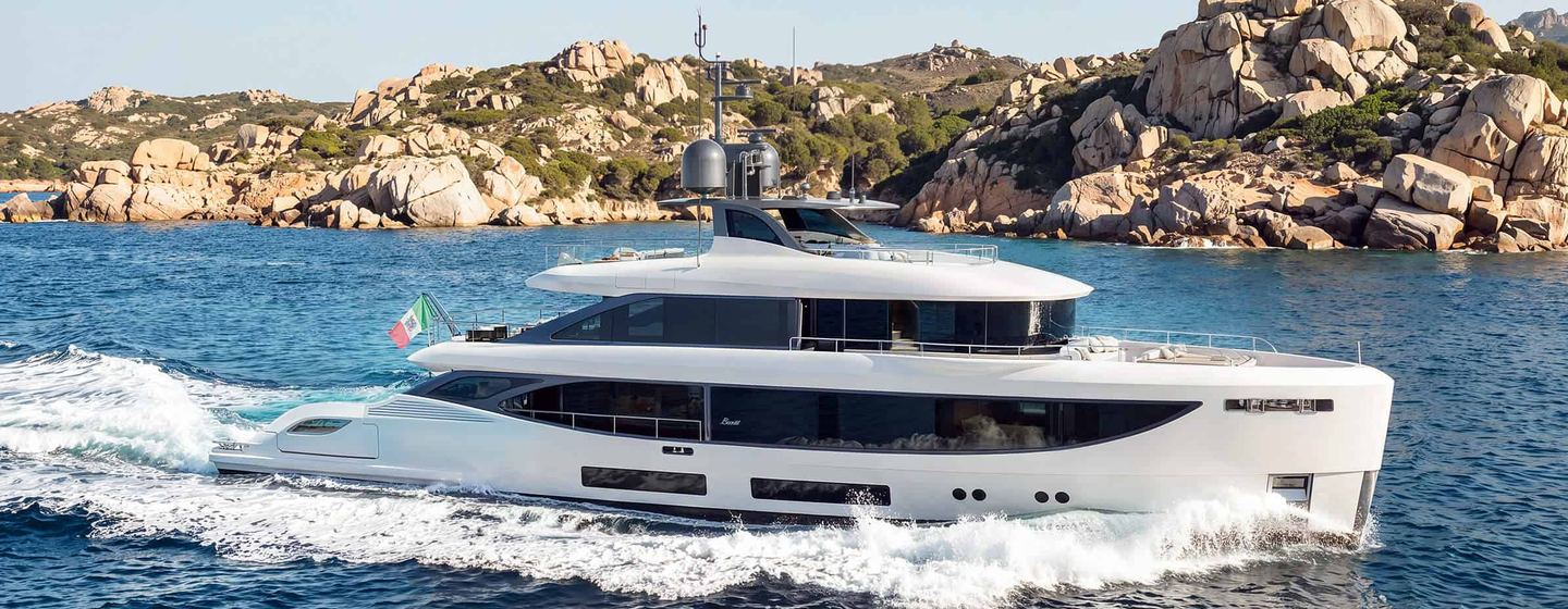 Benetti Oasis 36M superyacht under way 
