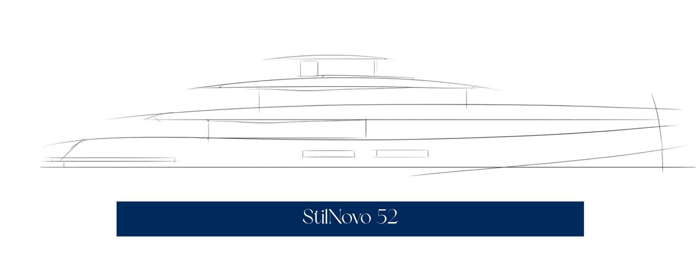 Tureddi Yachts Stil Novo 52M yacht sketch 