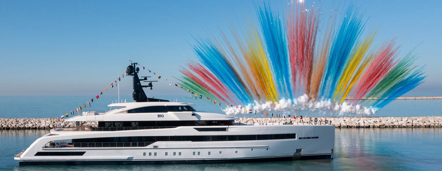 CRN superyacht RIO at launch