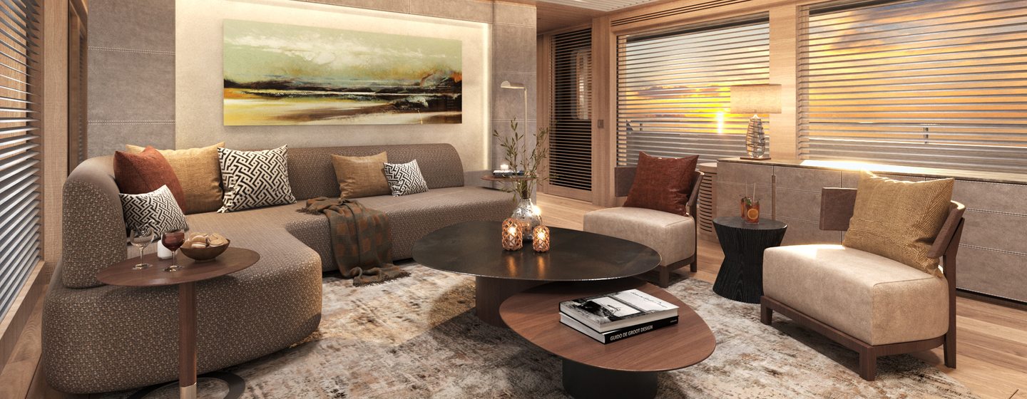 Van der Valk yacht  Lalabe saloon lounge 