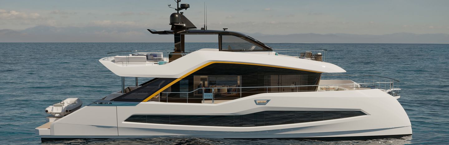 Wider Yachts WiderCat 76 Yachts, Example 1